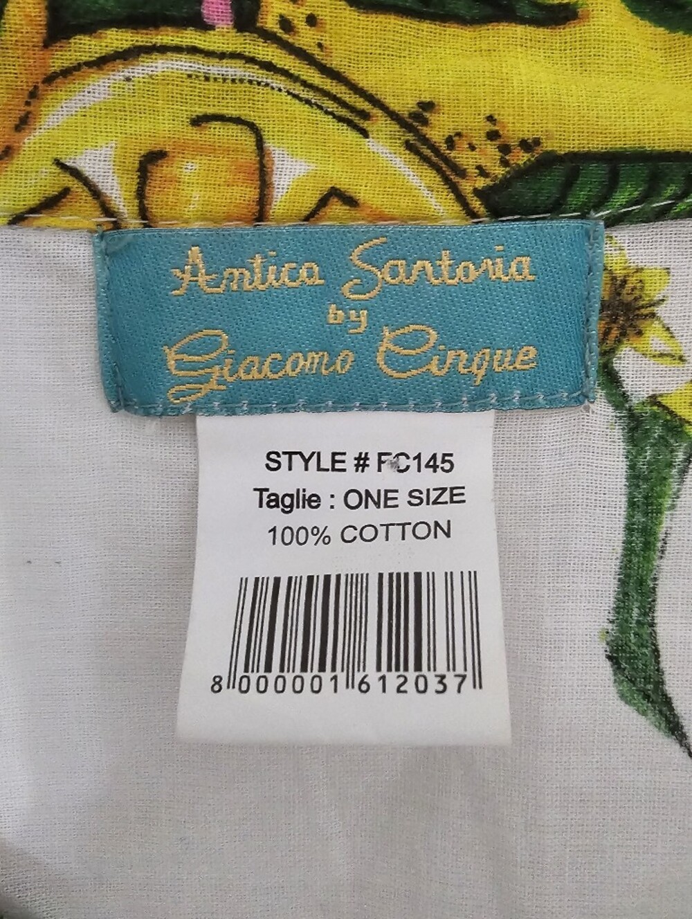 Amira Santorini Lemon Grove Tiered Mini Dress One Size 100% Cotton Mediterranean - Picture 6 of 8